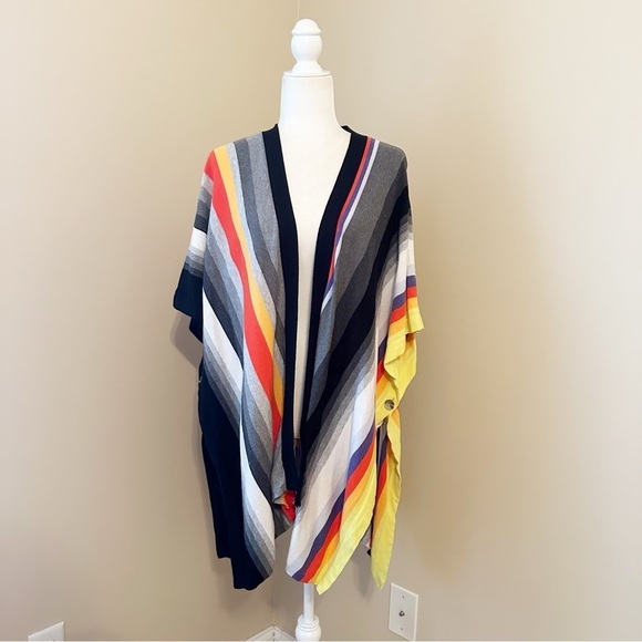 CAbi Serape Colorful Stripe Poncho Style #5990 - Medium/Large - Picture 1 of 10